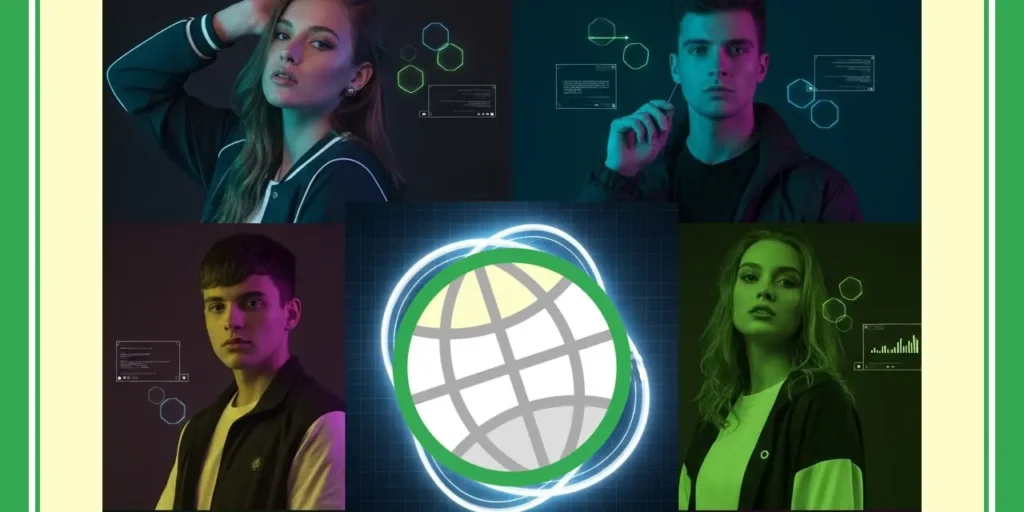 Group of social media influencers posing with the GODDRA influenced imagery and representing the dedicated Influencer Portal.